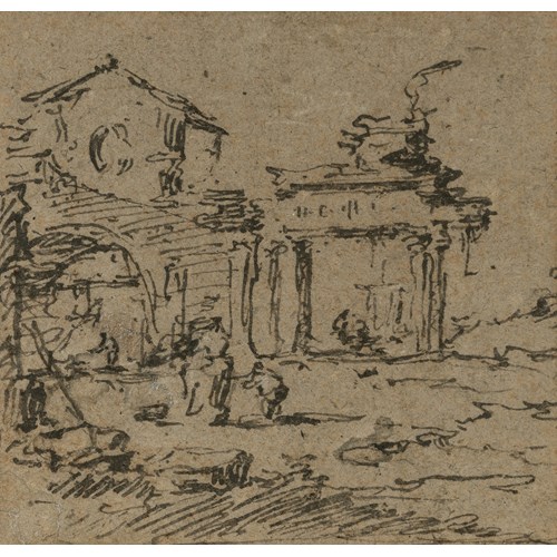 A Capriccio of Ruins with an Architrave